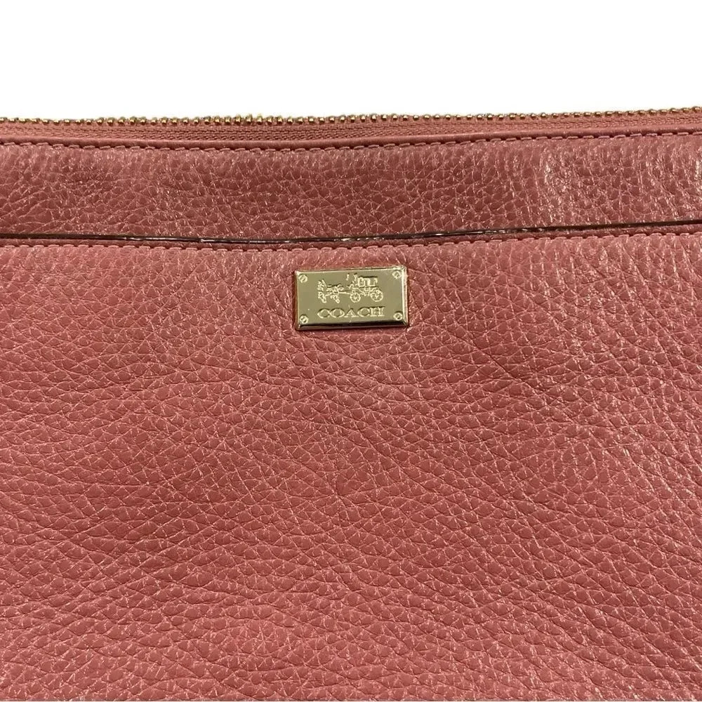 Coach Pink Crossbody Leather Bag - Picture 3 of 10